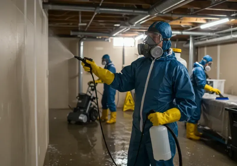 Basement Sanitization and Antimicrobial Treatment process in Kenyon, MN